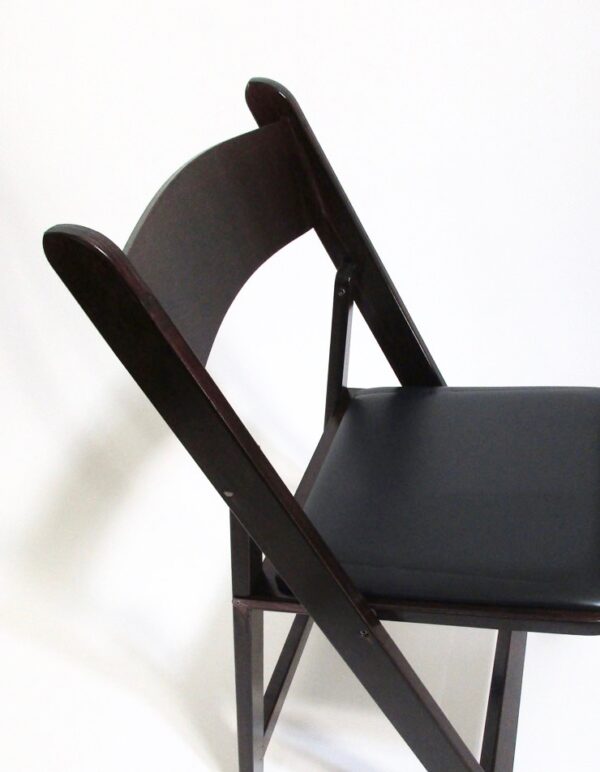 - Wood Chair - Mahogany - 2 - RSVP Party Rentals