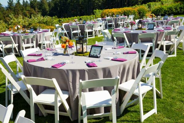 Resin Folding Chair - White - 5 - RSVP Party Rentals