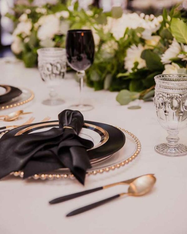 Gold Beaded Charger - 5 - RSVP Party Rentals