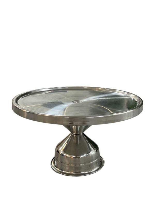 Cake Stand - 12.5" Stainless - 1 - RSVP Party Rentals