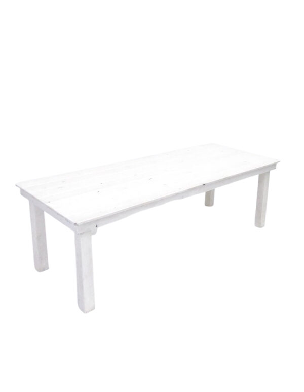Whitewash Dining Table - 1 - RSVP Party Rentals