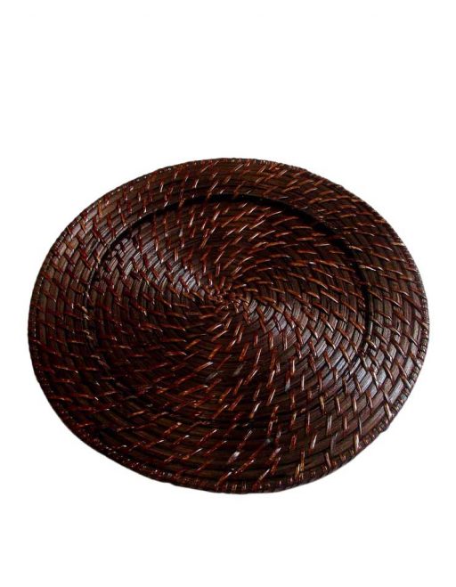 Chestnut Rattan Charger