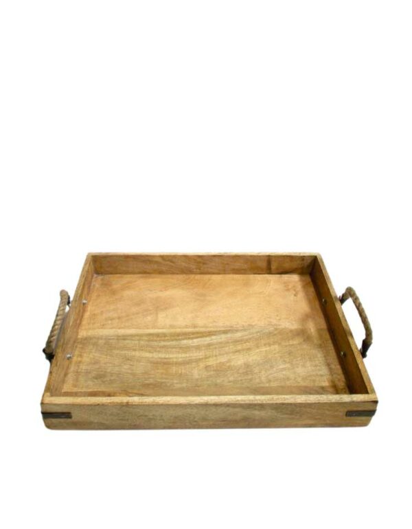 - Tray - Heritage Wood - 1 - RSVP Party Rentals