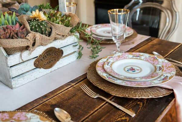 Farm Wood Dining Table - 6 - RSVP Party Rentals