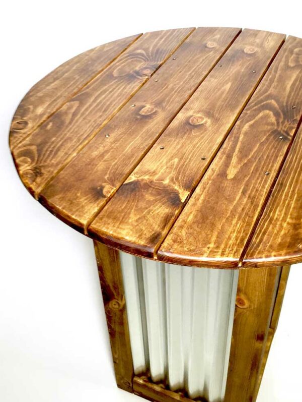 - Corrugated Pillar Table - 2 - RSVP Party Rentals