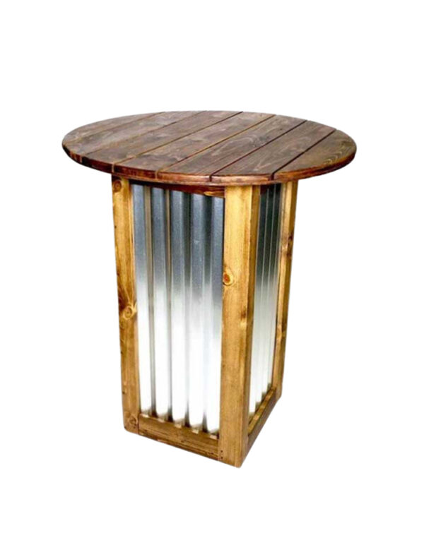 - Corrugated Pillar Table - 1 - RSVP Party Rentals