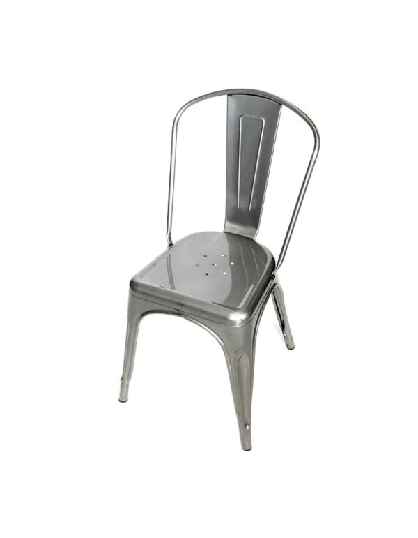 - Retro Chair - Gunmetal - 1 - RSVP Party Rentals