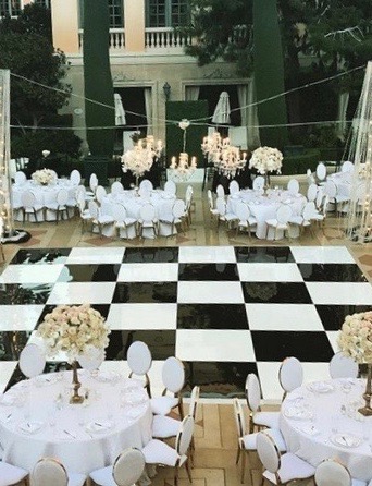 - Dance Floor - Black And White - 3 - RSVP Party Rentals