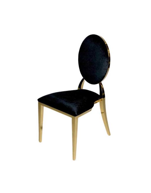 Bella Chair - Black + Gold