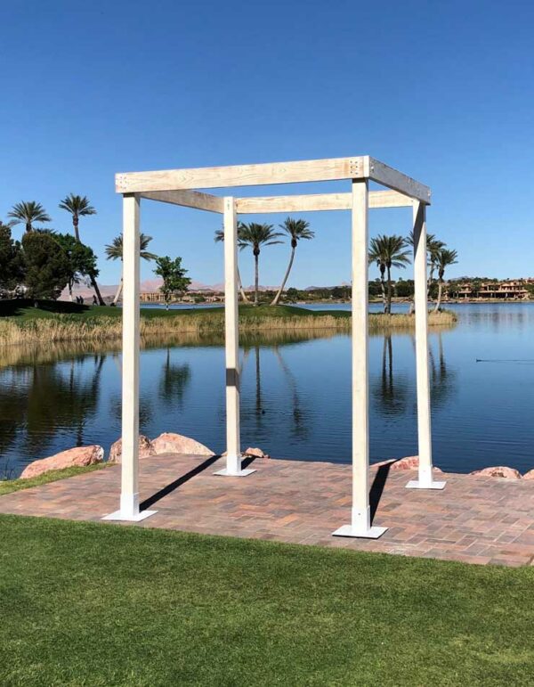 - Arch - Cabana - Distressed White - 1 - RSVP Party Rentals