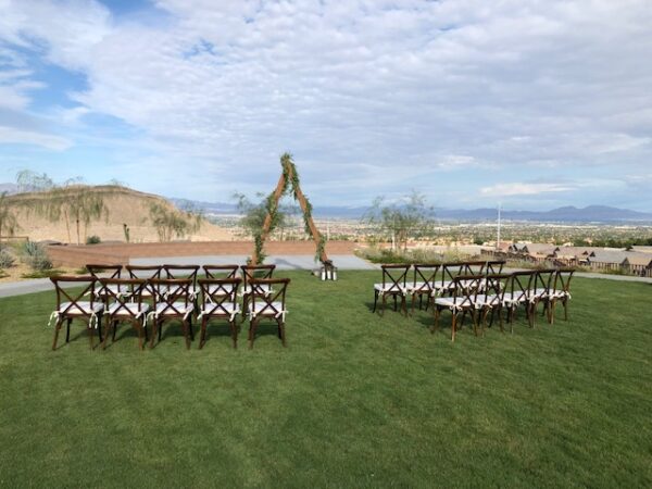 - Arch - Triangle - Natural Pine - 2 - RSVP Party Rentals