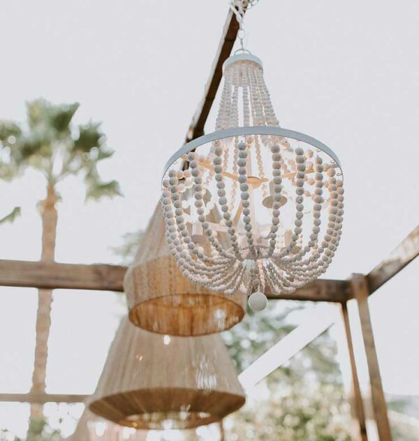 Pendant - Twisted Jute "Tall" - 3 - RSVP Party Rentals
