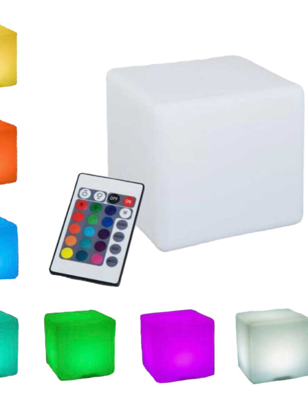 - LED Cube - 16" x 16" Cordless - 1 - RSVP Party Rentals