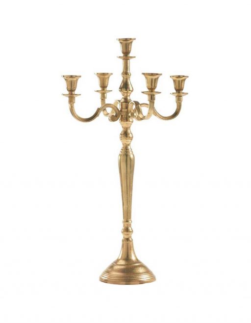 Classic Silver 5 Arm Candelabra | RSVP Party Rentals - Tabletop Decor