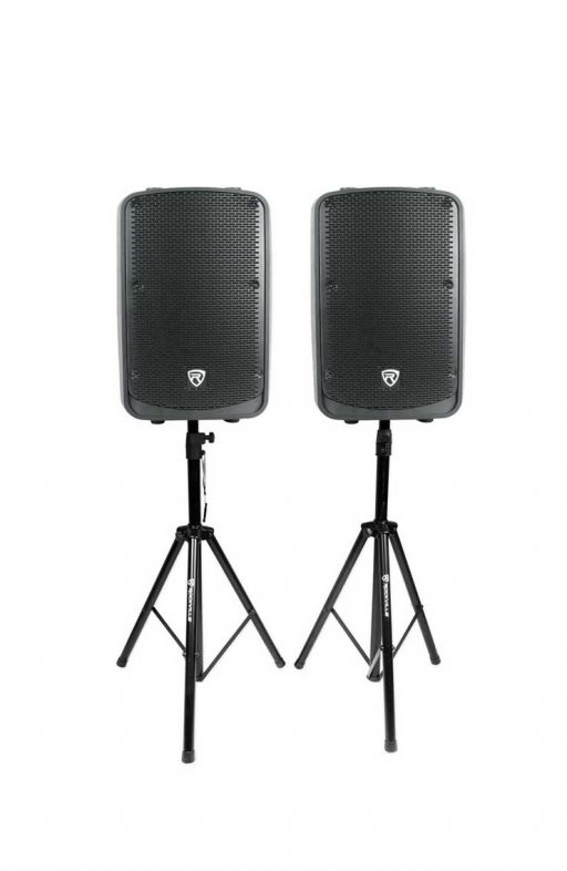 Speaker Set 12" 2000 Watt w/ Stands RSVP Party Rentals Audio
