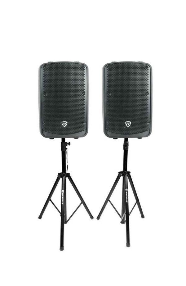 Speaker Set - 12"- 2000 Watt w/ Stands - 1 - RSVP Party Rentals