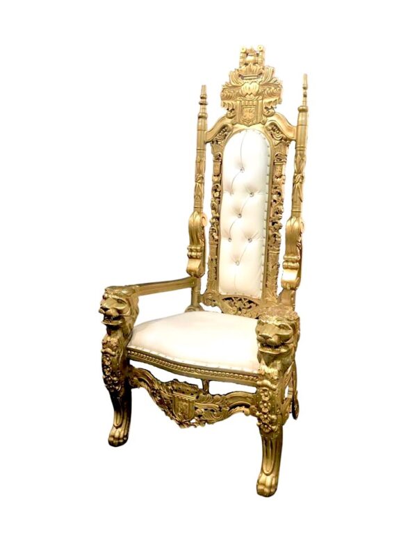 - Throne Chair - Gold - 1 - RSVP Party Rentals