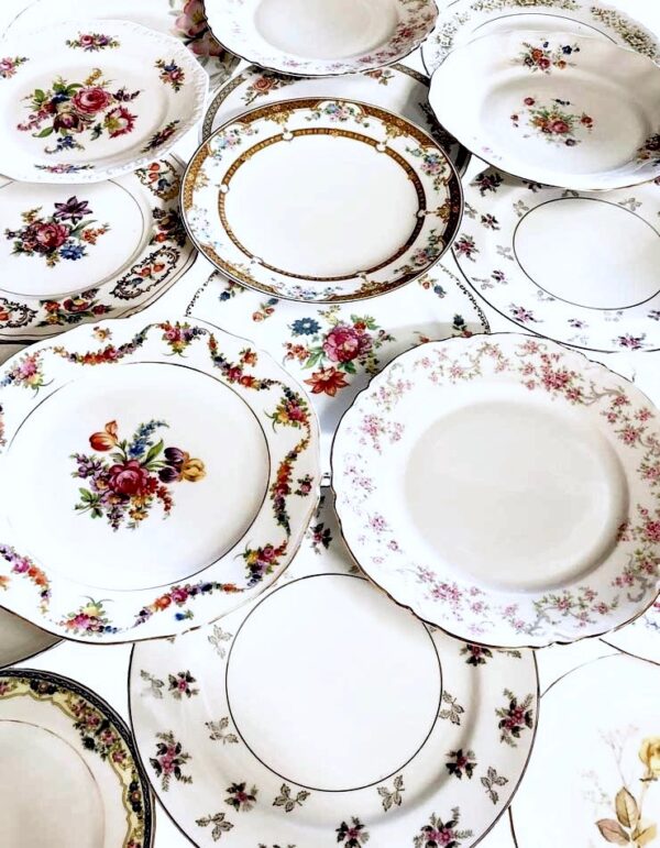 Vintage China - Assorted Whites - 1 - RSVP Party Rentals