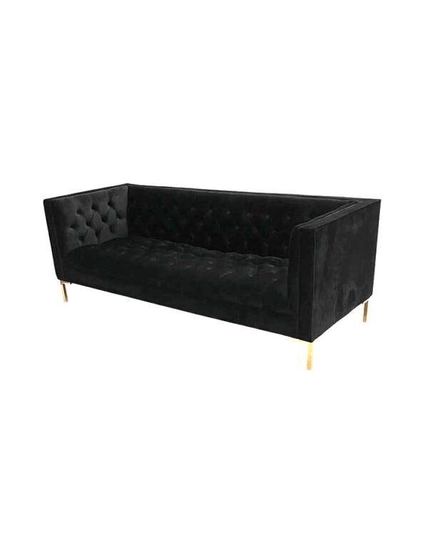 Black Velvet Belmont Sofa