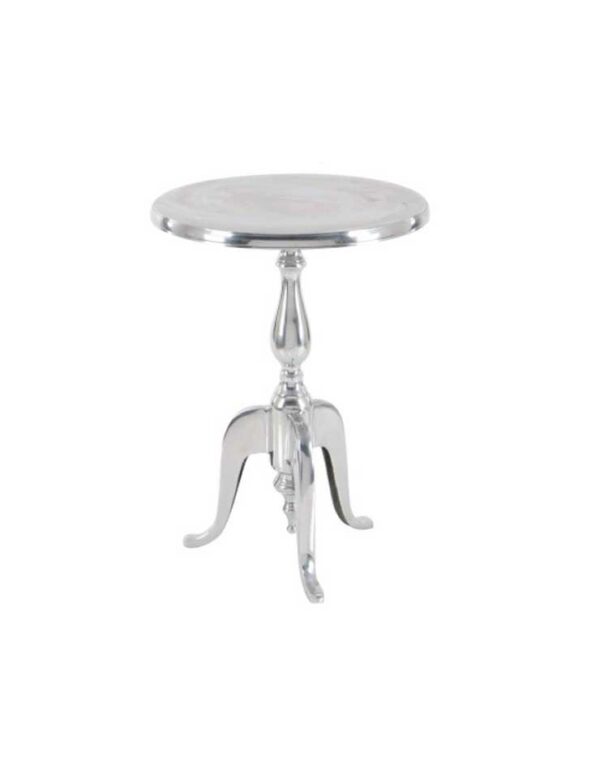 Julia Silver End Table - 1 - RSVP Party Rentals