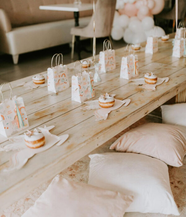 - Vintage Dining Table - Boho Height - 2 - RSVP Party Rentals