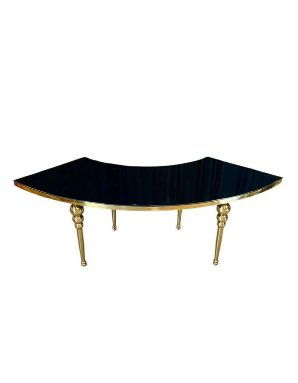 Dubai Serpentine Table - Black - 1 - RSVP Party Rentals