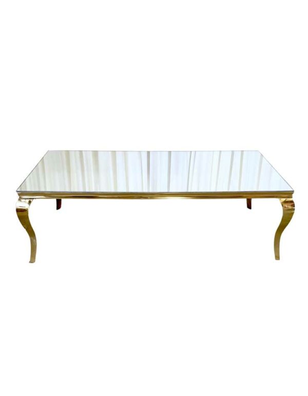 Versailles Dining Table - Mirror - 1 - RSVP Party Rentals