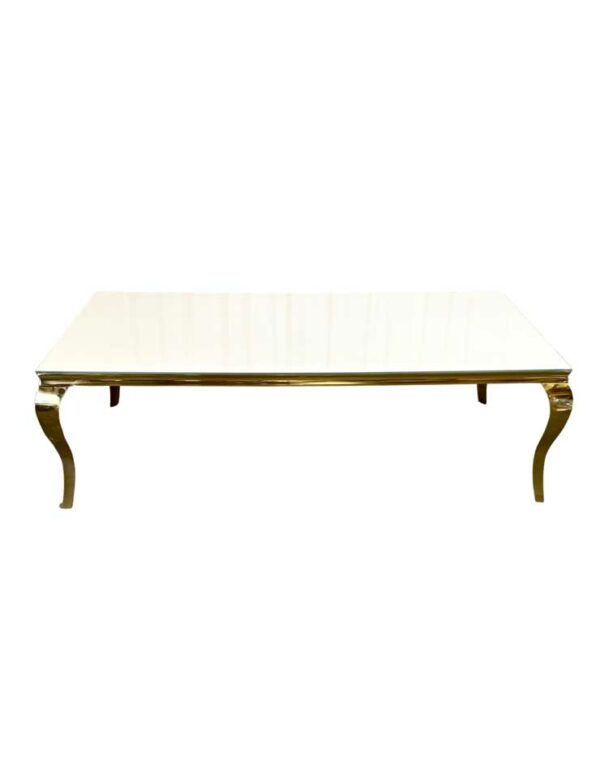 - Versailles Dining Table - White - 1 - RSVP Party Rentals