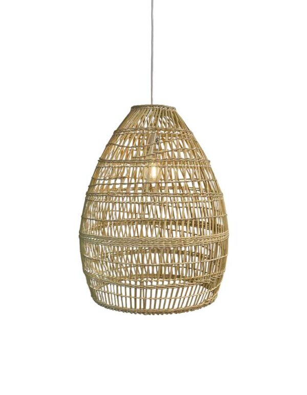 Pendant - Woven Bamboo - 1 - RSVP Party Rentals