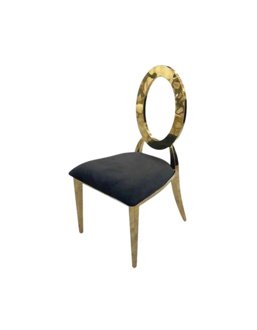 Ava Chair - Black + Gold