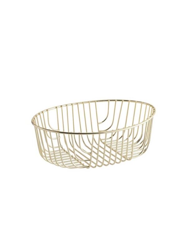Luxe Gold Bread Basket - 1 - RSVP Party Rentals