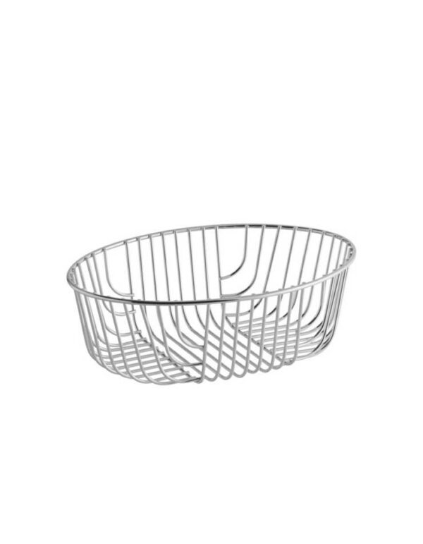 Luxe Crome Bread Basket - 1 - RSVP Party Rentals