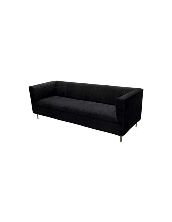 Black Velvet Delancy Sofa