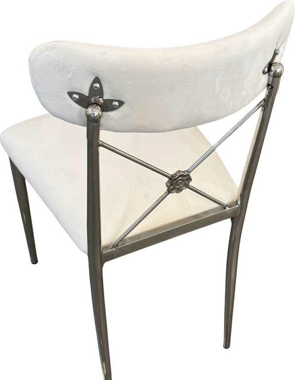 Chelsea Chair White + Chrome - Image 2